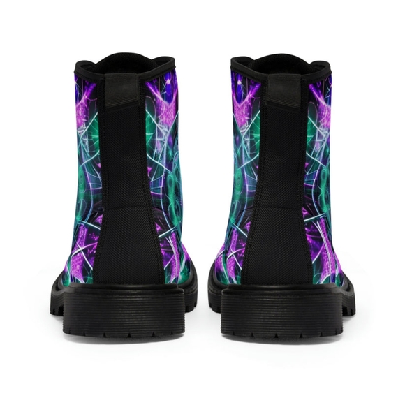 Transdimensional Men's Canvas Boots - Picture 3 of 4